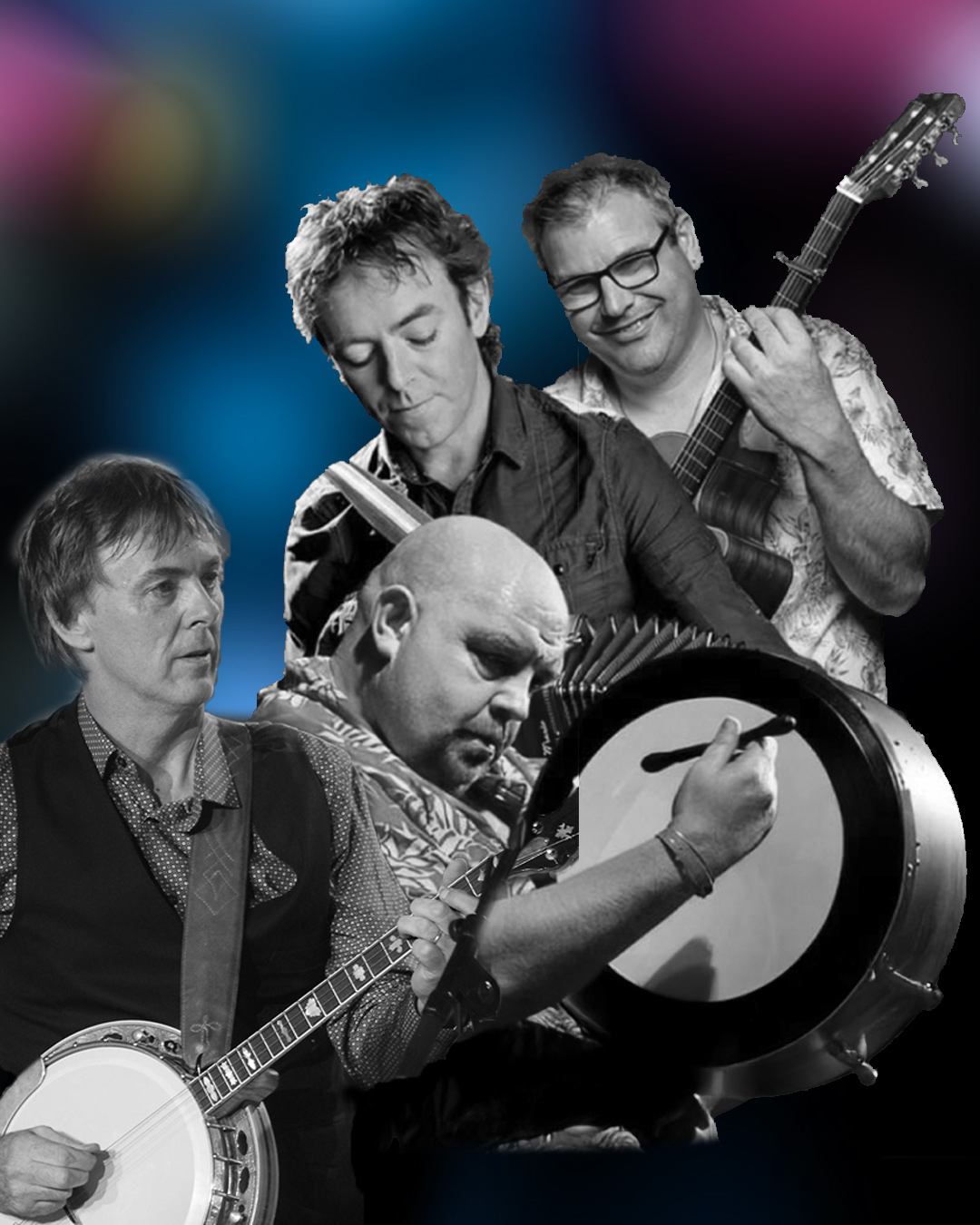 Gerry Banjo O’Connor, Dermot Byrne, Tim Edey & Gino Lupari